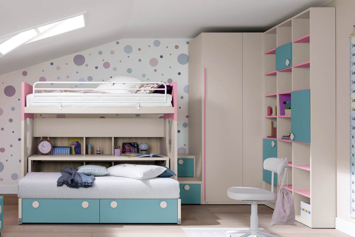 SALVASPAZIO-doimo-cityline-B030-cameretta-con-letto-a-castello-per-bambine